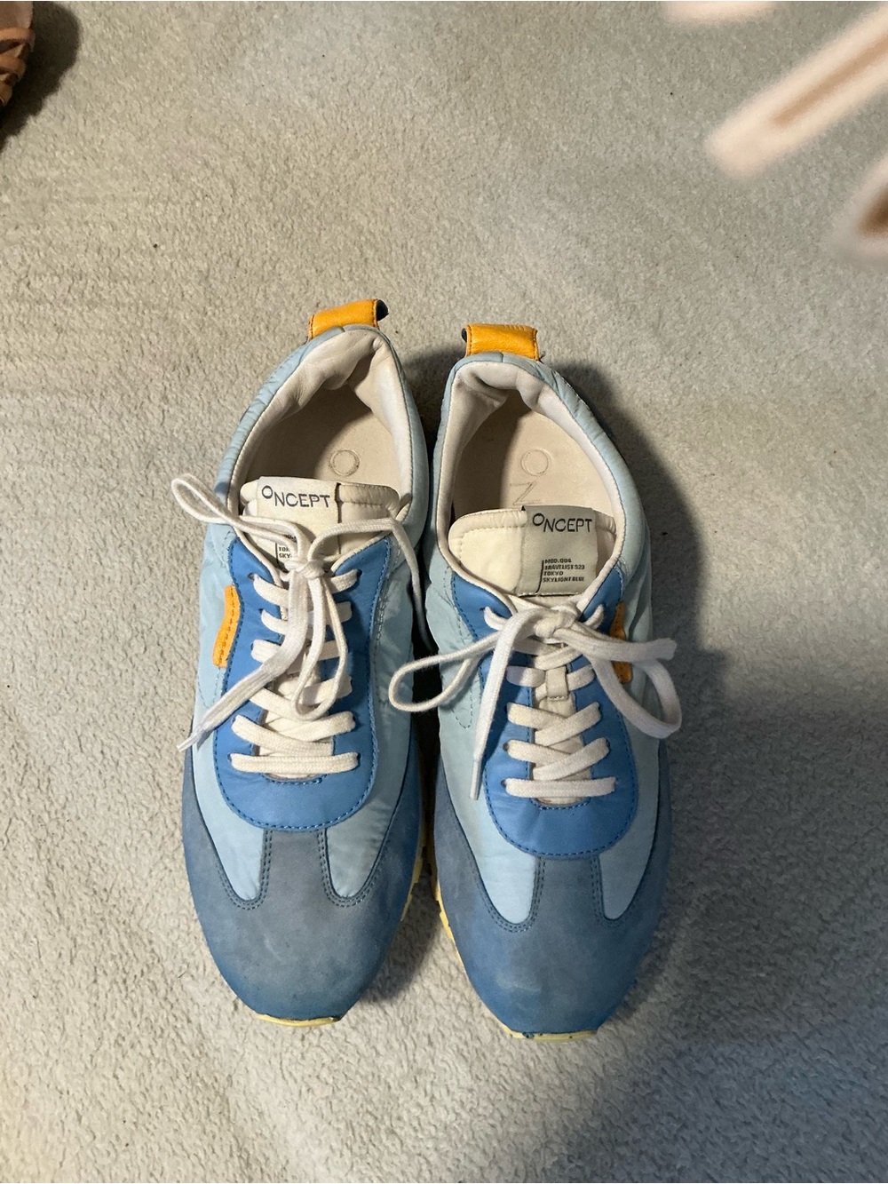 Women’s Light Blue & Yellow Casual Sneakers by ONCEPT